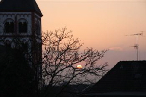 Sonnenuntergang in Siegburg
